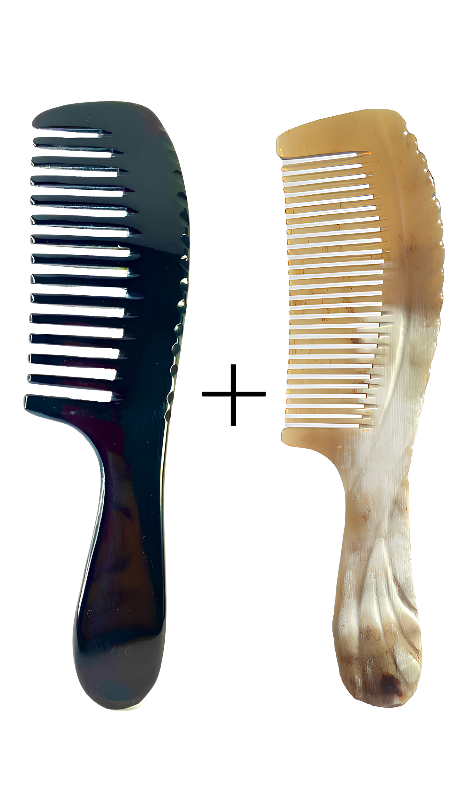 WIDE TOOTHED BUFFALO HORN - FREQUENT TOOTHED CATTLE HORN