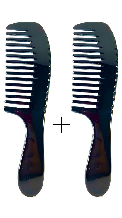 x2 WIDE TOOTHED BUFFALO HORN